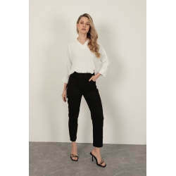 Veralis Yüksek Bel Mom Fit Denim Pantolon – Gün Boyu Konfor ve Şıklık!