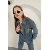 Veralis Denim Kumaş Cep Taş Detaylı Mavi Kadın Gömlek – Zarafeti ve Rahatlığı Buluştur!