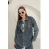 Veralis Denim Kumaş Cep Taş Detaylı Mavi Kadın Gömlek – Zarafeti ve Rahatlığı Buluştur!